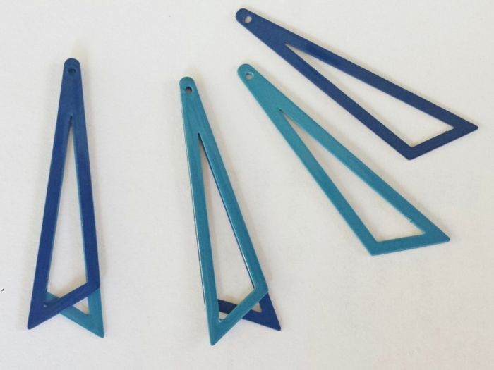 Bedel asymmetrische driehoek 453813mm 2 tinten blauw