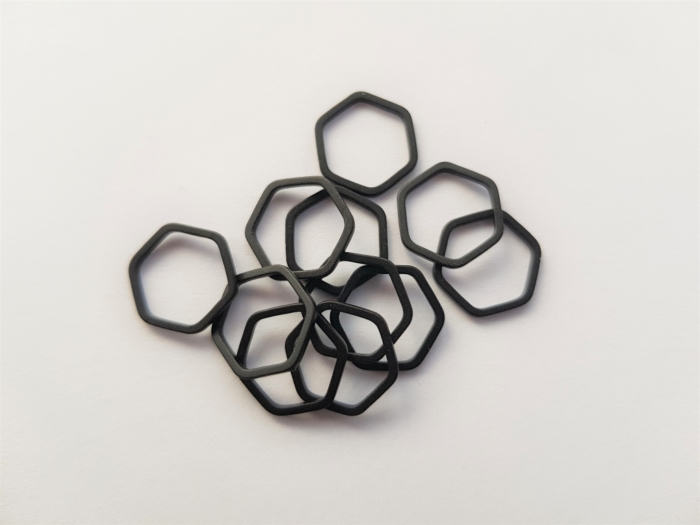Pendentif raccord: hexagone - 12*14mm