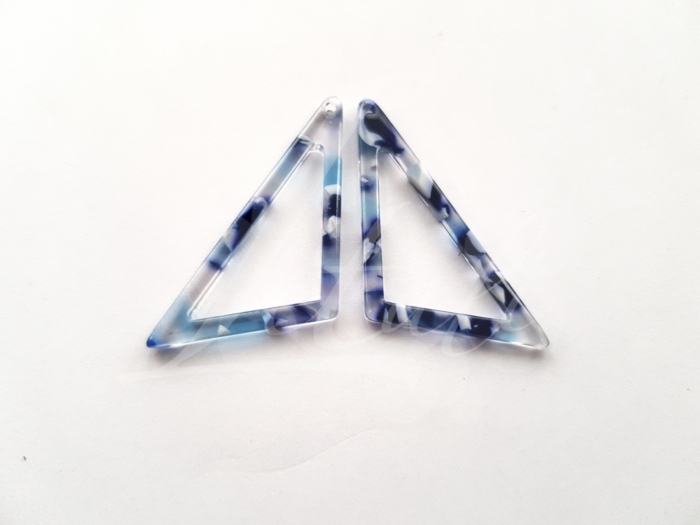 Letali kunsthars bedel 39x17x2.5 open driehoek blauw-