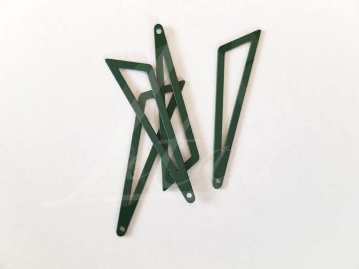 Bedel asymmertrische driehoek 45x38x13mm rubber groen