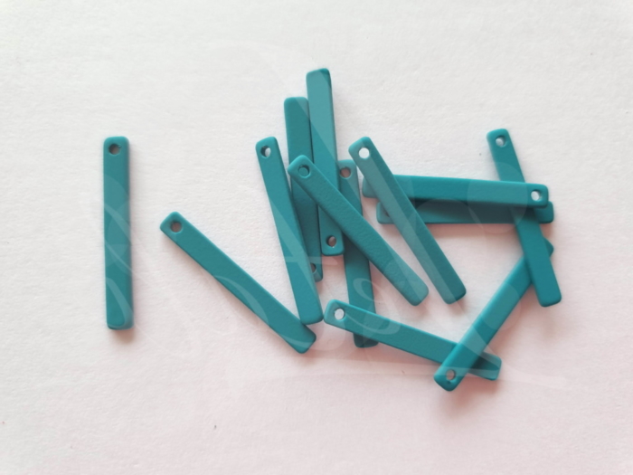 Letali bedel glad staafje 25x3mm rubber teal