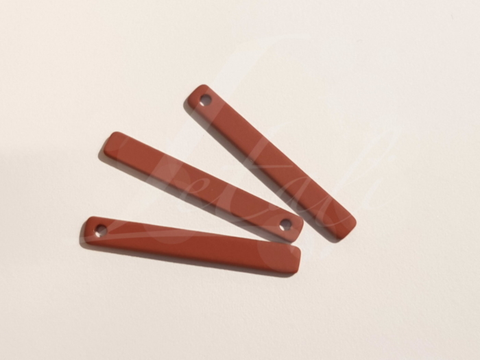 Letali bedel glad staafje 25x3mm rubber vos_