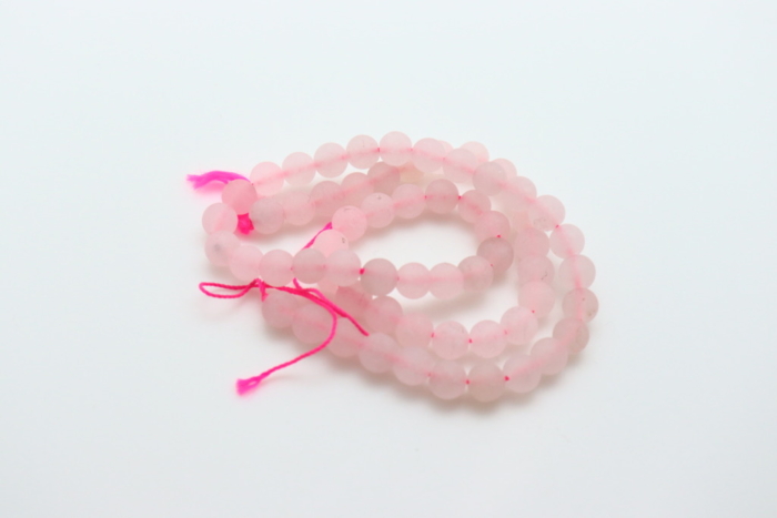 Letali Enfillade de perles: quartz rose - 6mm - environ 65 perles - grossiste
