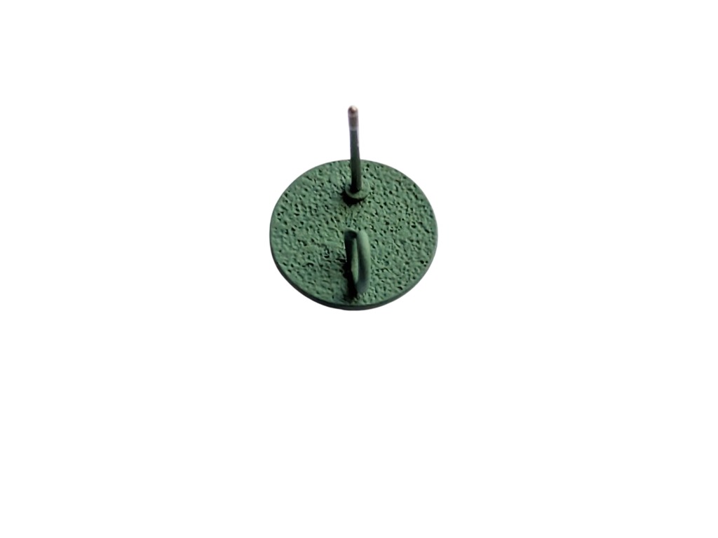 20 x Oorsteker rond plat korrelig berubberd – 12mm - met oogje - Afbeelding 33