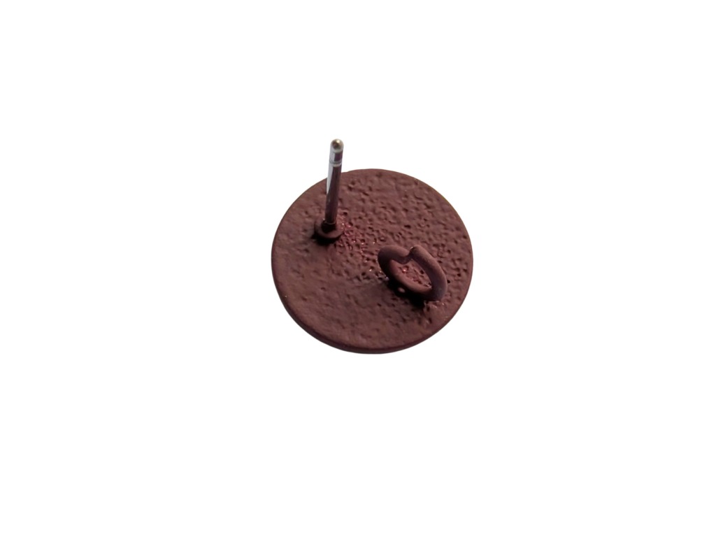 20 x Oorsteker rond plat korrelig berubberd – 12mm - met oogje - Afbeelding 31