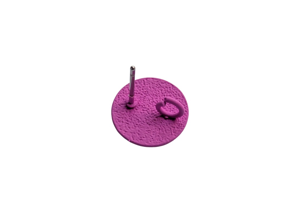 20 x Oorsteker rond plat korrelig berubberd – 12mm - met oogje - Afbeelding 28