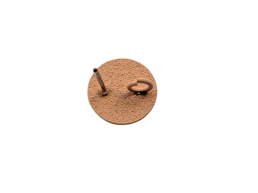 20 x Oorsteker rond plat korrelig berubberd – 12mm - met oogje - Afbeelding 26