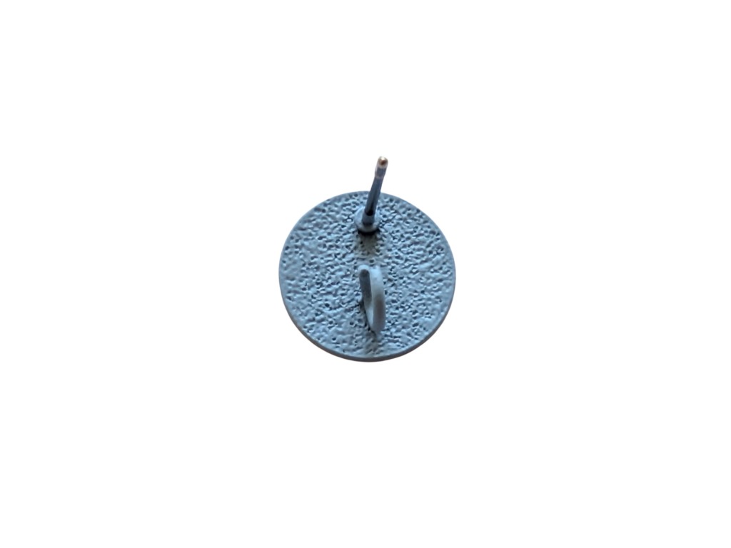 20 x Oorsteker rond plat korrelig berubberd – 12mm - met oogje - Afbeelding 37