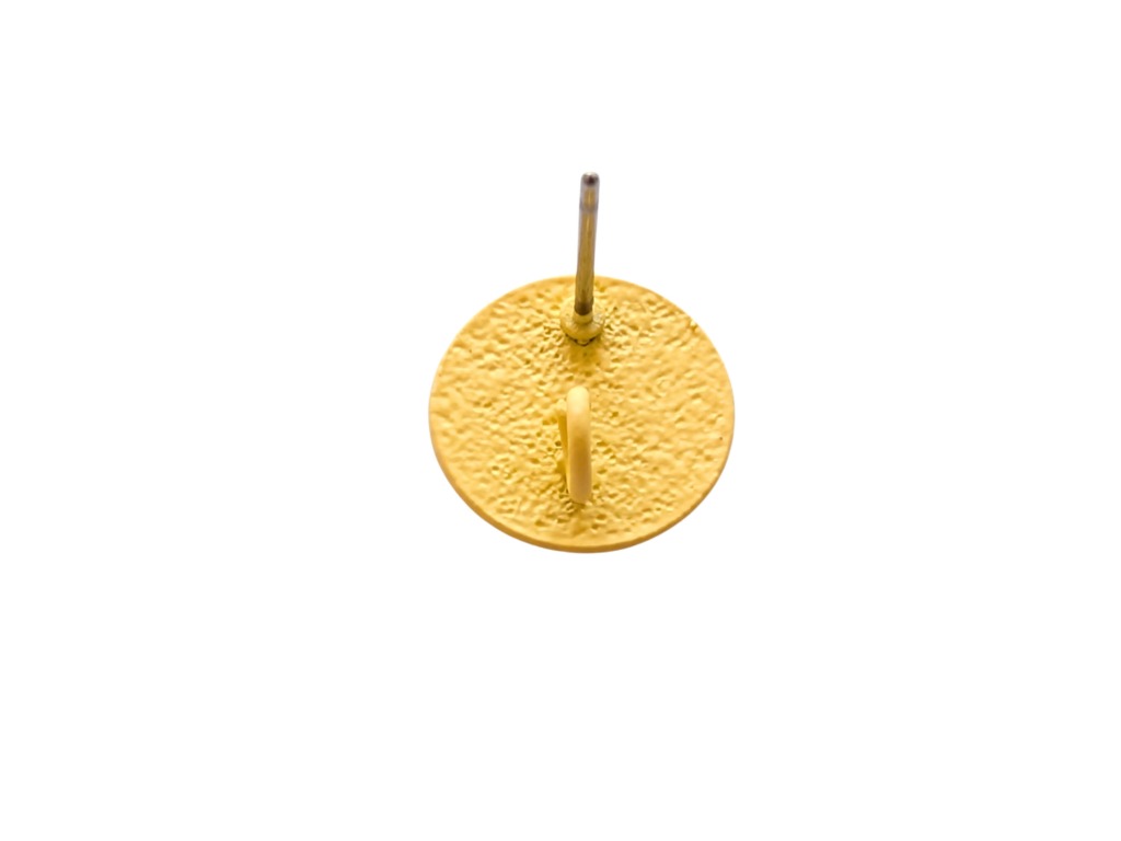 20 x Oorsteker rond plat korrelig berubberd – 12mm - met oogje - Afbeelding 22